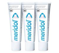 Dentifrice blanchissant - MERIDOL - Gentle White - Tripack 3 x 75 ml - Effet blanchissant - Protection gingivite