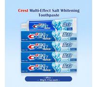 Dentifrice blanchissant multi-effet au sel - 4 pièces de 90 g/3,17 oz chacune, ingrédient naturel de sel, blanchissant, protection contre les caries, fraîcheur, offre de multiples avantages pour les s