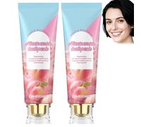 Dentifrice blanchissant niacinamide,Blanch dents,Élimination taches,Haleine fraîche,Réparation émail,Élimination intensive taches café thé,Triple blanch,Format voyage,Bouche sensible douce (2PCS)