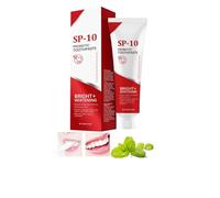 Dentifrice blanchissant probiotique SP-10, sans fluor, pour blanchir les dents, améliorer la santé des gencives, nettoyer les dents et rafraîchir l'haleine.