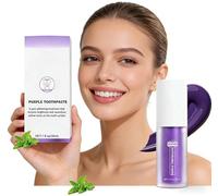 Dentifrice Blanchissant Violet,30ml Blanchiment Dentaire Violet,Dents Blanches Violets,Dentifrice Blanchissant,Purple Teeth Whitening,Purple Toothpaste,Blanchiment Des Dents