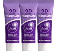 Dentifrice blanchissant violet 9D à l'hydroxylapatite - Dentifrice nettoyant en profondeur - Décolorant - Correction de la couleur (3)