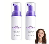 Dentifrice Blanchissant Violet,Correcteur Dentifrices White Dentifrice Violet,Purple Teeth Whitening,Dent Blanchiment Purple Corrector Toothpaste,éLimination Des Taches De Café,Dents Jaunes (2PC)
