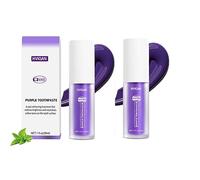 Dentifrice Blanchissant Violet, Dentifrice violet, 1/2 dentifrice violet, Blanchiment Dentaire Violet Purple Toothpaste Correcteur, dentifrice couleur, Violet Whitening Toothpaste