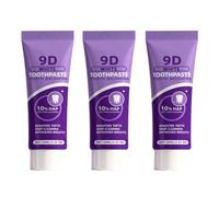 Dentifrice blanchissant violet, haleine fraîche, goût menthe rafraîchissant, doux pour les dents sensibles, protège l'émail, élimine efficacement les taches de café, de thé et de vin rouge
