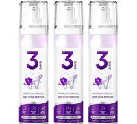 Dentifrice blanchissant violet, mousse correctrice de couleur, sourire éclatant en 3 jours, élimine les taches de café, de thé et de vin