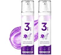 Dentifrice blanchissant violet, mousse correctrice de couleur, sourire éclatant en 3 jours, élimine les taches de café, de thé et de vin