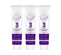 Dentifrice blanchissant violet pour un sourire éclatant | Gel correcteur de couleur pour le blanchiment des dents, élimine les taches de café en surface, haleine fraîche, soin quotidien