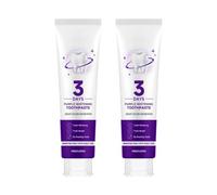 Dentifrice blanchissant violet pour un sourire éclatant | Gel correcteur de couleur pour le blanchiment des dents, élimine les taches de café en surface, haleine fraîche, soin quotidien