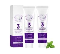 Dentifrice blanchissant violet, un sourire éclatant en 3 jours, gel blanchissant correcteur de couleur, élimine les taches de café, pour une haleine fraîche