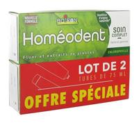 Dentifrice - BOIRON - Homéodent - Soin Complet - Arôme Citron - 2 x 75 ml