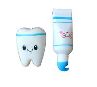 Dentifrice Dentaire À L'Effigie Des Personnages De Dessin Animé, Jouet Doux, À Montée Lente, Anti-Stress, Décompression, Anti-Stress, 2 Pièces
