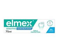 ELMEX - Dentifrice Elmex Sensitive Blancheur Douce 0 % Colorants - Dents Sensibles, Gencives Douloureuses, Protection de l'Email - 75 ml