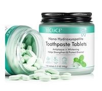 Dentifrice En Comprimés 150P, Pâte Dentifrice Solide, Pastilles À Mâcher Pour Dentifrices, Huile De Noix De Coco & Menthe Ingrédients, Bouche Saine & Réparation De L'Émail & Haleine Fraîche