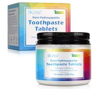 Dentifrice en comprimés - Menthe poivrée naturelle Nano Hydroxyapatite Compact Portable Cavité buccale saine Fraîcheur durable Sans eau Formule sans brossage Dentifrice en comprimés