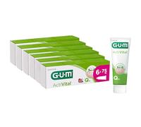 Dentifrice GUM® ActiVital® | gencives et dents saines au quotidien | action antiplaque et antioxydante | goût menthe poivrée | 6 x 75