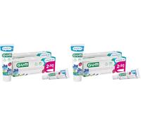 Dentifrice GUM® JUNIOR | spécialement conçu pour les nouvelles dents définitives | enfants à partir de 6 ans | goût fraise | 2 x 50 (avec 1 échantillon gratuits) (Lot de 2)