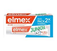 Dentifrice Junior - Elmex - 6-12 ans - Lot de 2 x 75ml - Fluor - Reminéralisation de l'émail