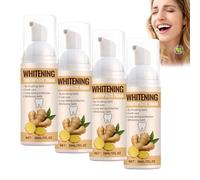 Dentifrice Moussant Au Gingembre Pour L'HygièNe Bucco-Dentaire Quotidienne, ArôMe Gingembre, Pour Une Haleine FraîChe Longue DuréE, Mousse Dentifrice, Soin Nettoyant En Profondeur (4 PCS)