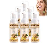 Dentifrice Moussant Au Gingembre Pour L'HygièNe Bucco-Dentaire Quotidienne, ArôMe Gingembre, Pour Une Haleine FraîChe Longue DuréE, Mousse Dentifrice, Soin Nettoyant En Profondeur (6 PCS)
