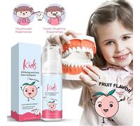Dentifrice Mousse Au Goût De Pêche Pour Enfants, Mousse Blanchissante Pour Réduire La Mauvaise Haleine