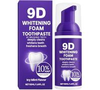 Dentifrice Mousse Blanchissant, Mousse Dentaire, Pâte Rafraîchissante pour l'Haleine, Renforcement des Dents, Contrôle de la Plaque Dentaire, Amélioration de la Blancheur