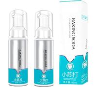 Dentifrice mousse ultra-fin pour un nettoyage en profondeur, mousse blanchissante aux ingrédients naturels (bicarbonate de soude), haleine fraîche et hygiène bucco-dentaire（2Pcs）