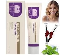 Dentifrice Nature Tooth Refresh, Dentifrice Hydroxyapatite, Dentifrice Nano Hydroxyapatite, Protection de l'émail et Renforcement des dents, Élimine les taches, Rafraîchit l'haleine (1 pièce)