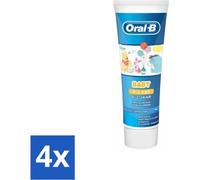 Dentifrice Oral-B Bébé (0-2 ans) sans sucre Winnie l'Ourson 75 ml - Pack avantage - 4 pièces