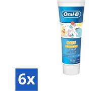 Dentifrice Oral-B Bébé (0-2 ans) sans sucre Winnie l'Ourson 75 ml - Pack avantage - 6 pièces