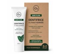 Dentifrice Sans Fluor ni Sulfates 100% Naturel BIO avec Ozone | Dentifrice Blanchissant Sans Fluor Gencives Sensibles | Certificats | Pack Économique 3 + 1 Gratuit = 4 Unités 100 ml (4) (4)