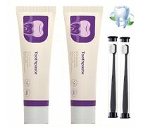 Dentifrice Tooth Refresh-Formule blanchissante et rafraîchissante pour l'haleine aux extraits naturels,sans danger pour l'émail, soin bucco-dentaire doux pour tous types de dents - 100 g (2Pièce)