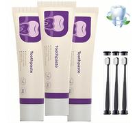 Dentifrice Tooth Refresh-Formule blanchissante et rafraîchissante pour l'haleine aux extraits naturels,sans danger pour l'émail, soin bucco-dentaire doux pour tous types de dents - 100 g (3Pièce)