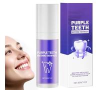 Dentifrice violet 30 ml - Correction de la couleur des dents blanches - Dentifrice violet sans peroxyde - Dentifrice blanchissant pour dents blanches - Blanchiment doux et nettoyage en profondeur