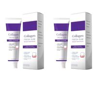 Dentifrice violet au collagène, dentifrice doux pour un soin bucco-dentaire naturel, au bicarbonate de soude et à la gomme de cellulose, pour une sensation de fraîcheur, idéal au quotidien.