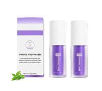 Dentifrice Violet Blanchiment des Dents，Dentifrice Blanchissant Violet，pour dents sensibles，Dentifrice Blanchissant Correcteur de Couleur，Pâte, Violet, Blanchiment