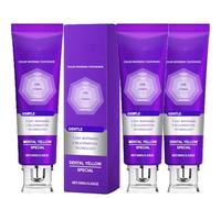 Dentifrice violet pour blanchiment des dents jaunes - Dentifrice violet correcteur de couleur - Dentifrice blanchissant éclatant - Élimine les taches des dents - Haleine fraîche - 3 pièces