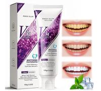 Dentifrice Violet pour Dents Blanches 100g - Sérum Correcteur de Couleur V34 Élimine les taches de surface Fraîcheur longue durée
