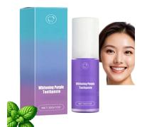 dentifrice violet pour le blanchiment des dents - Deep stain remover Toothpas/Te pour les dents sensibles, blanchiment dentifrice de menthe pour les adultes, adapté au fumeur (1)