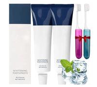 Dentifrice Zealburst,Dentifrice Blanchiment Des Dents Sans Fluor Hydroxyapatite Avec Huile De Noix De Coco Et Le Xylitol,Soin Complet, Dents Fortes,RafraîChit L'Haleine (Même taille (X), 2 pièces)