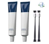 Dentifrice Zealburst, dentifrice sans fluor à base d'hydroxyapatite pour blanchir les dents et éliminer les taches avec de l'huile de noix de coco et du xylitol (2 Sets)