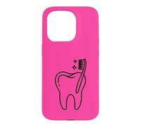 Dentiste Bureau Brosse à Dents Hygiéniste Dentaire Coque pour iPhone 15 Pro