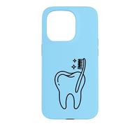 Dentiste Bureau Brosse à Dents Hygiéniste Dentaire Coque pour iPhone 15 Pro
