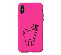 Dentiste Bureau Brosse à Dents Hygiéniste Dentaire Coque pour iPhone X/XS