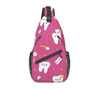 Dentiste Dentaire Homme Femme Sac De Poitrine Bandoulière Réglable Sacs À Dos Porté Travers Léger Sac À Bandoulière Pour Cyclisme Randonnée Excursion Business