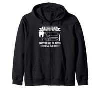 Dentiste Humour Demi Docteur Claim Dentaire Blague Drôle Sweat à Capuche