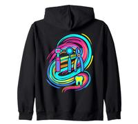Dentiste Hygiénistes Dentaires Retrowave Sweat à Capuche