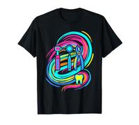 Dentiste Hygiénistes Dentaires Retrowave T-Shirt