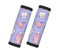 Dentiste, Lot de 2 protections pour poignées de valise, housses de poignée souples et confortables, étiquette à bagages