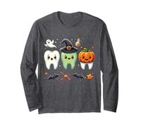 Dentiste Trick Or Dents Halloween Mignon Dents Dentaires Halloween Manche Longue